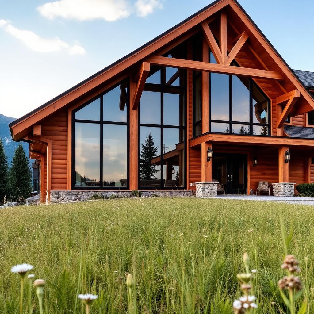 Timber-Frame with Mountain Views